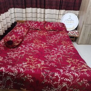 প্রিমিয়াম প্যানেল কটন কিং সাইজ বেডশিট - 2